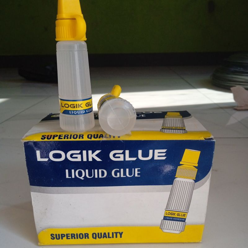 

SATU PACK LEM KERTAS LEM CAIR LOGIK GLUE BOTOL KECIL 22ml ISI 12 PCS