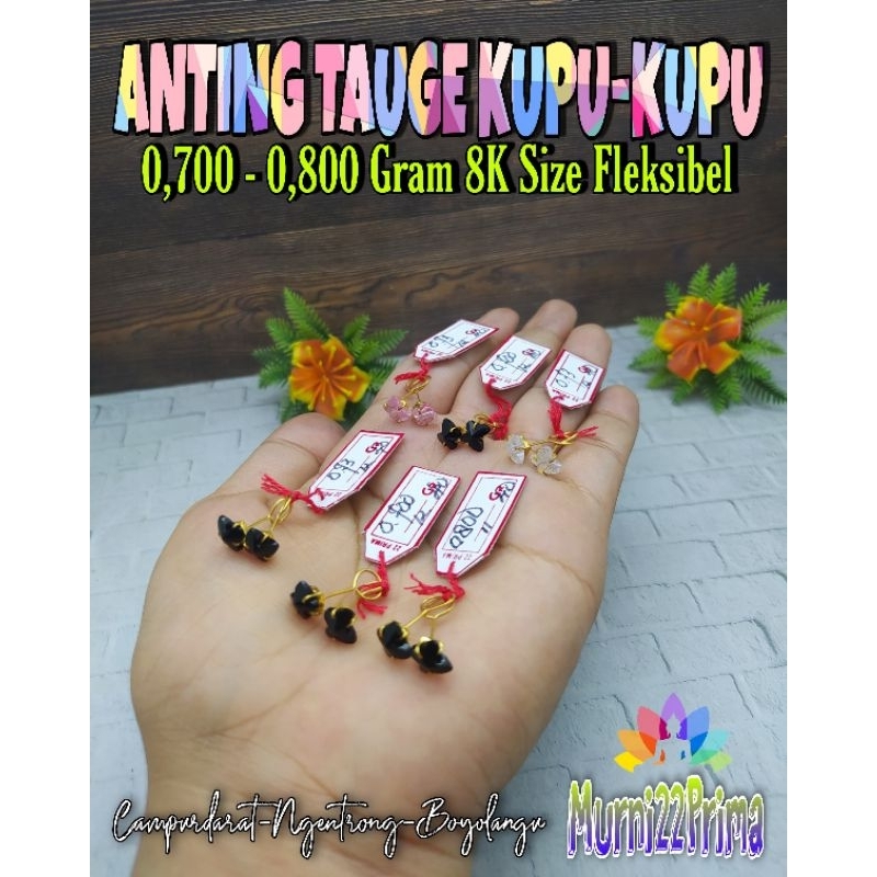 ANTING TAUGE KUPU - KUPU EMAS ASLI