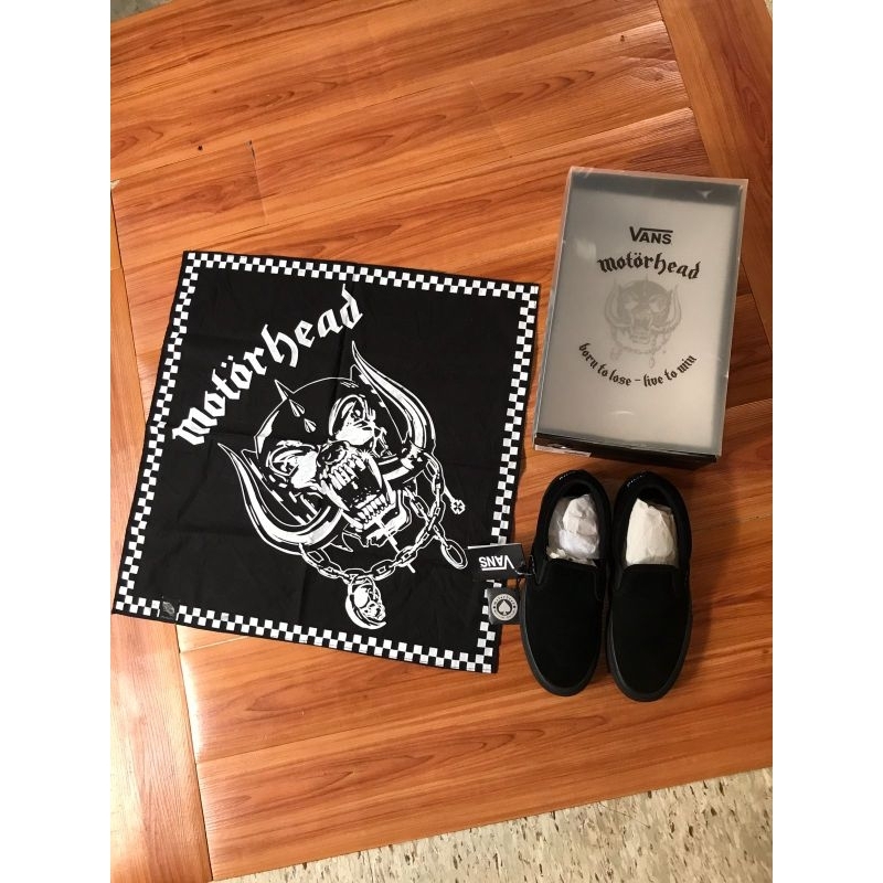 Original Vans Skate Slip On Motorhead Black/ BlackSize US10 / 43 / 28cmSecond used 9/10