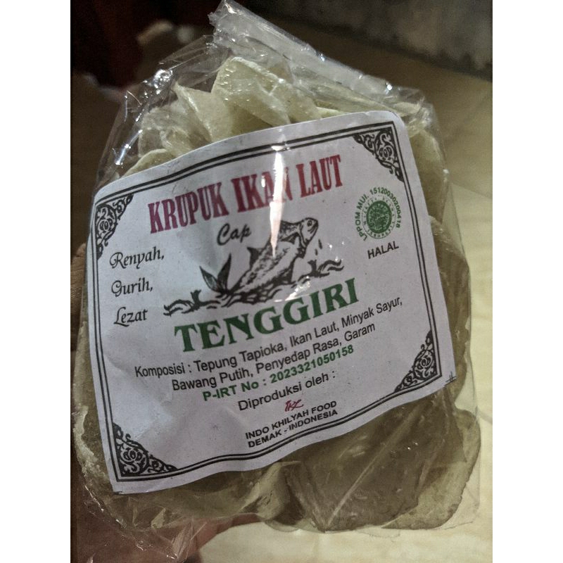 

Krupuk ikan laut | ikan tenggiri original 500gram lezat gurih