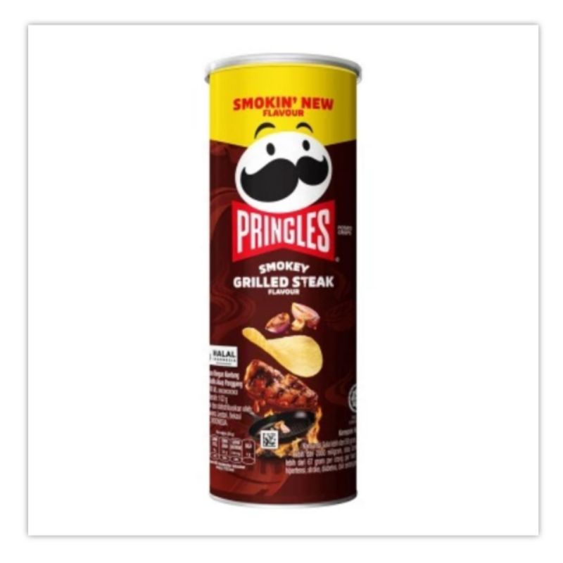 

Pringles Smokey Grilled Steak 102 gr Snack Keripik Kentang Cemilan