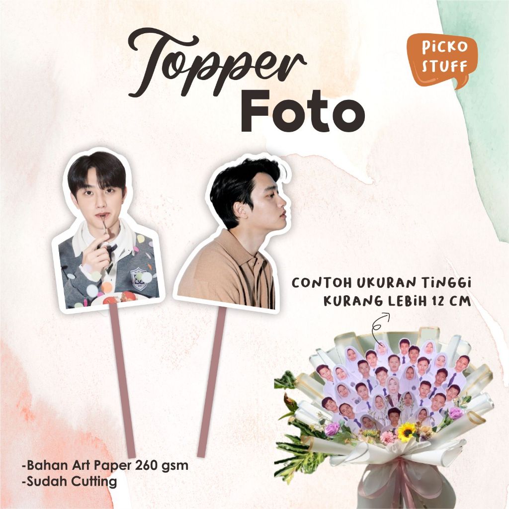 

(ISI 5 PCS) TOPPER FOTO