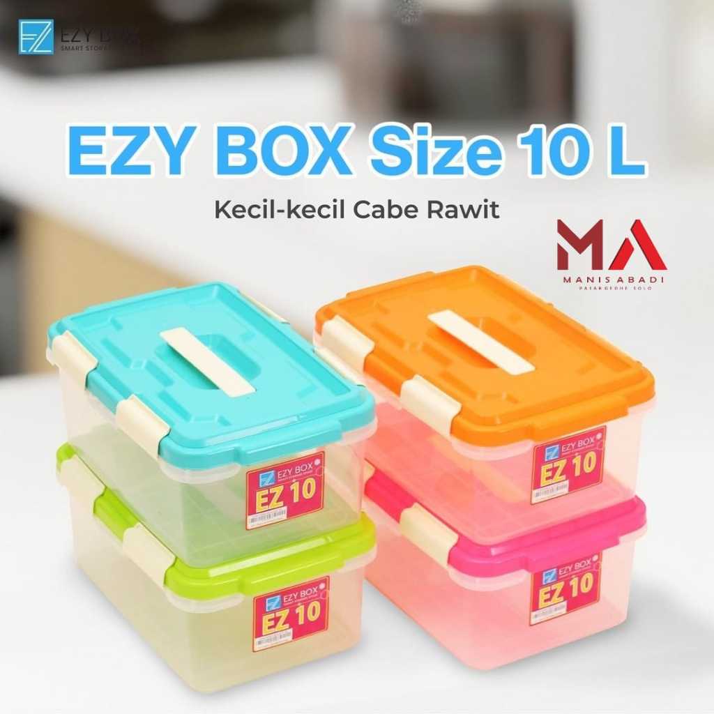 EZY BOX 10 LITER / TEMPAT PENYIMPANAN WADAH PLASTIK KUAT & KOKOH