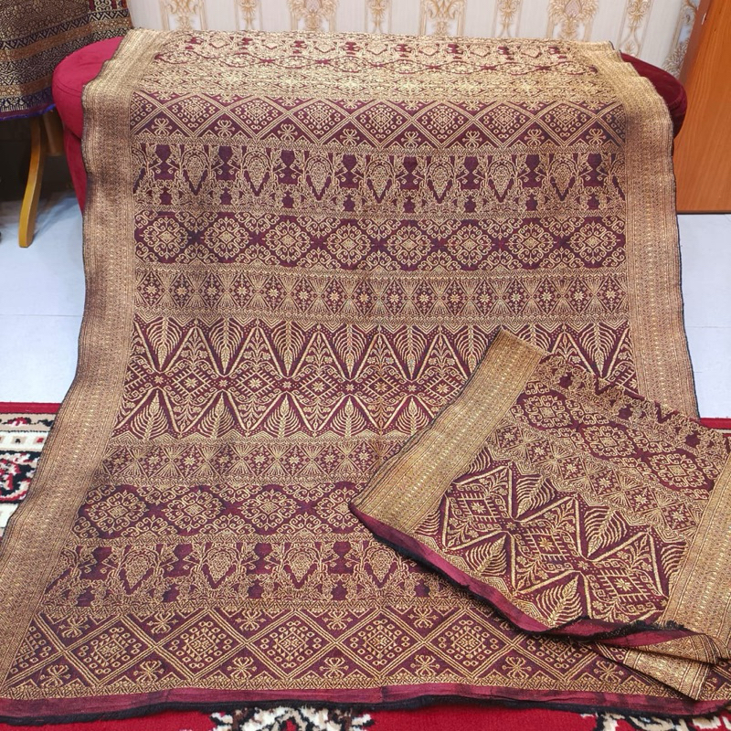 Songket benang 1 pandai sikek asli/limited edition/songket mewah