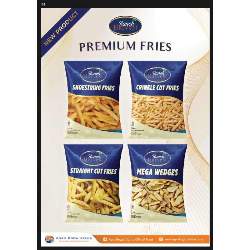 

Ranch Harvest Premium Fries [kentang beku premium]