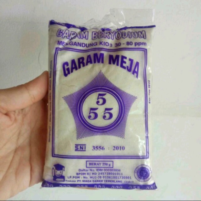 

Garam Meja 555 biru 250gr 1pcs