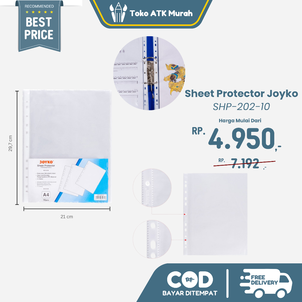 

Map Plastik Sheet Protector Joyko SHP-202-10
