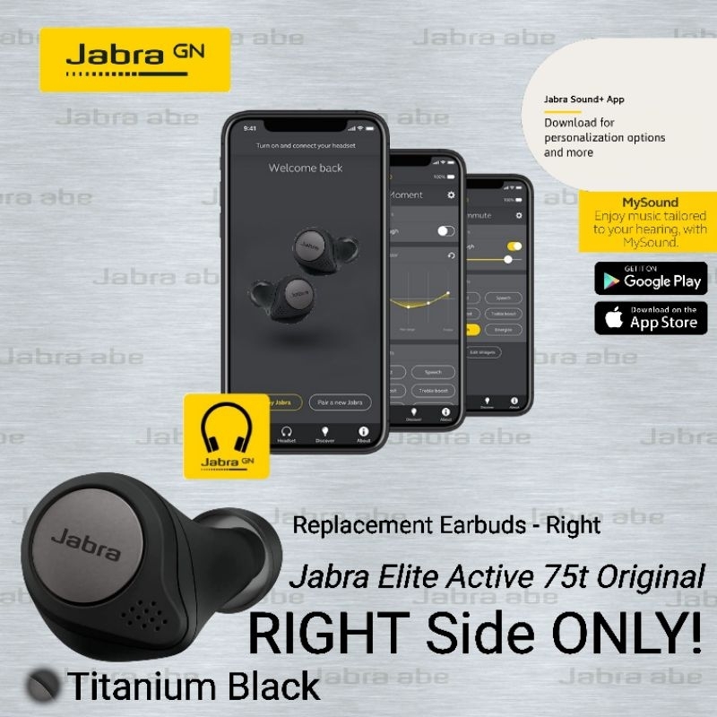 Jabra Elite Active 75t Original Replacement Earbuds Right