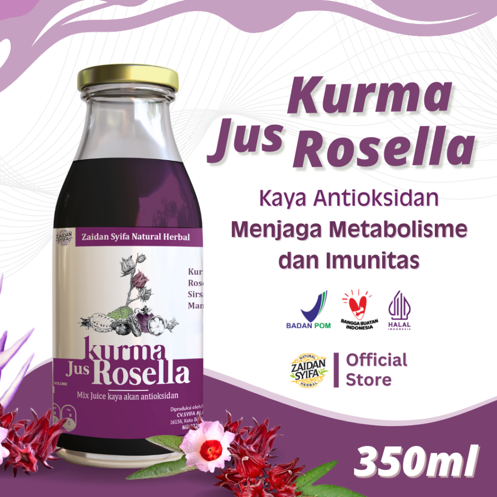 

Jus Kurma Rosella Zaidan Syifa 350gr, Mix Jus Steril Kaya Manfaat Untuk Kesehatan