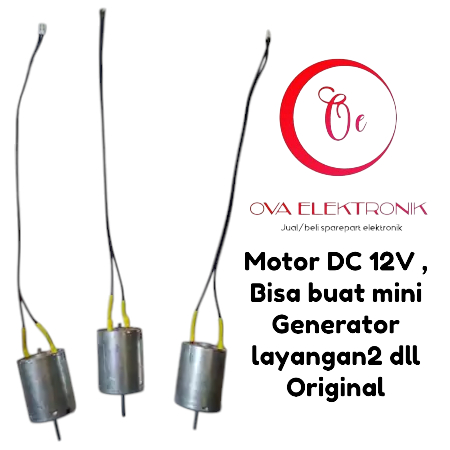DINAMO RF370 MOTOR DC 12V PLUS KABEL SOCKET