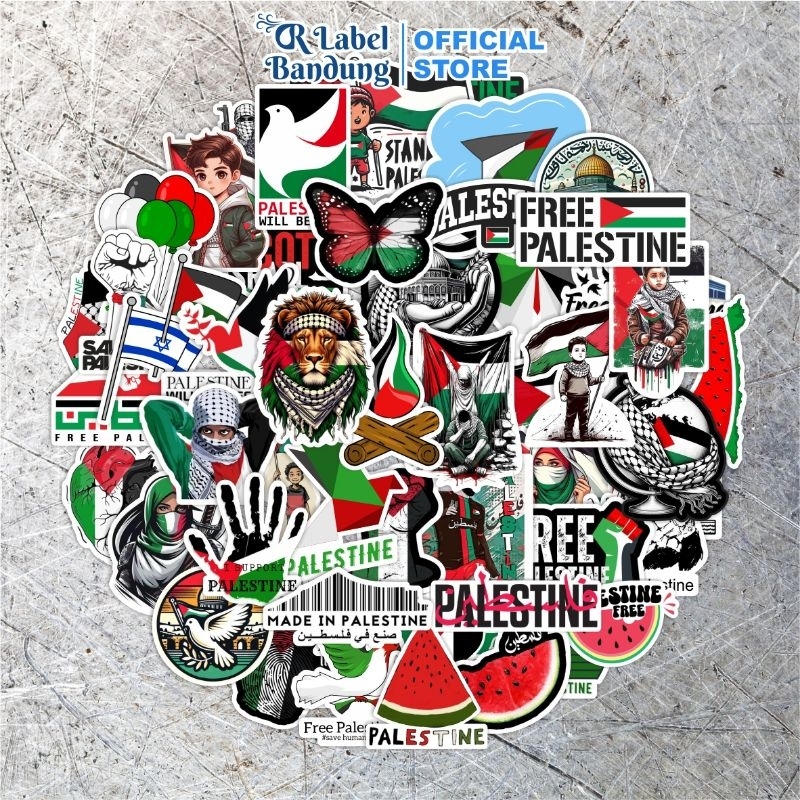 

Stiker palestin model 2 Sticker palestina model 2 pejuang merdeka negara palestin fajar palestin