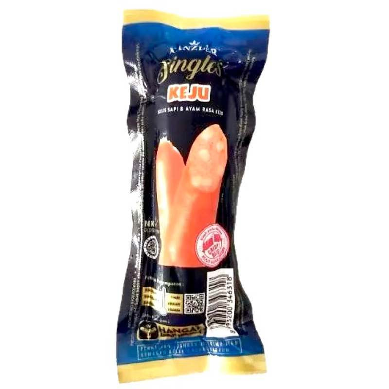 

Kanzler Singles Sosis Ayam Sapi Rasa Keju 65g