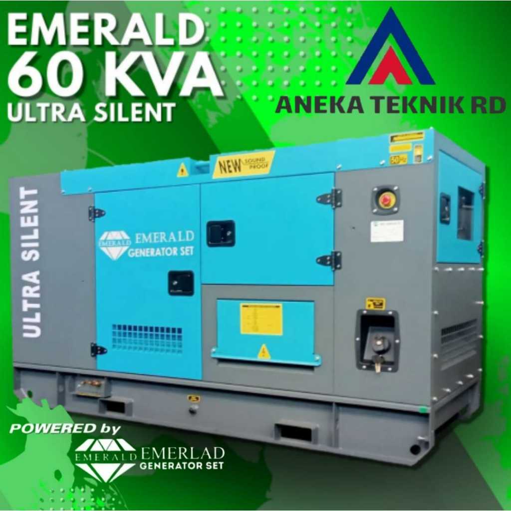 Genset 60KVA Emerald Silent Diesel