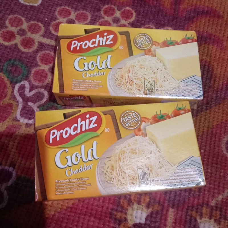 

Keju Prochiz Gold Cheddar Taste Better 160gr