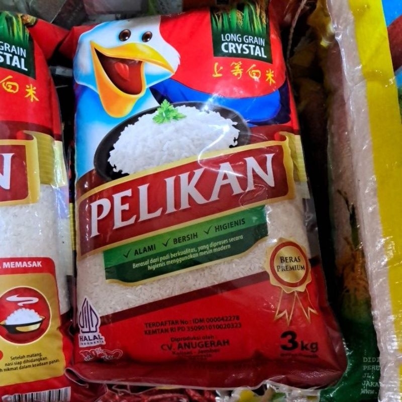 

BERAS PELIKAN PREMIUM 3KG