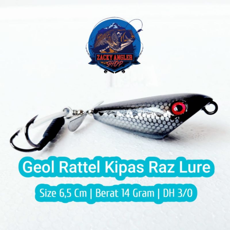 Geol Rattel Kipas 14 Gram RAZ Lure Umpan Casting Toman