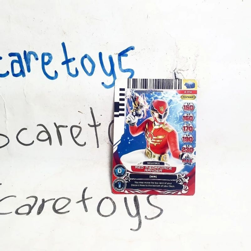 Kartu Power Rangers Megaforce Sentai Goseiger Red Ranger Merah