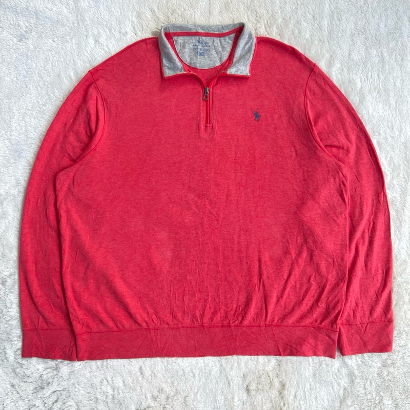halfzip ralph lauren merah