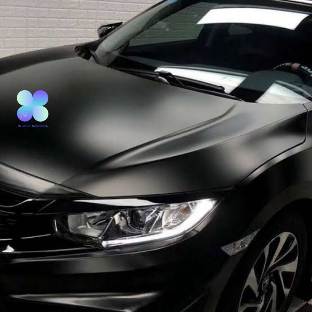 RB Fanchi Stiker Skotlet Hitam Matte Doff Decal Mobil Motor Lebar 50 152 Cm