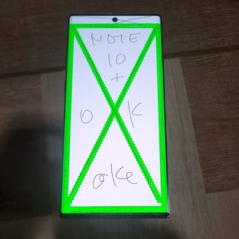 LCD samsung Note 10 plus original copotan mulus  minus AOD