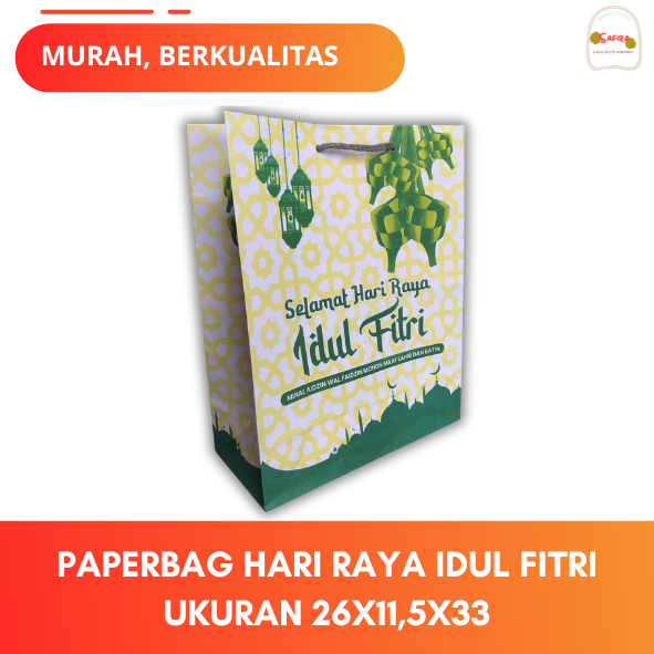 

Paper Bag Hari Raya Idul Fitri Uk 26x11,5x33 / TAS HARI RAYA