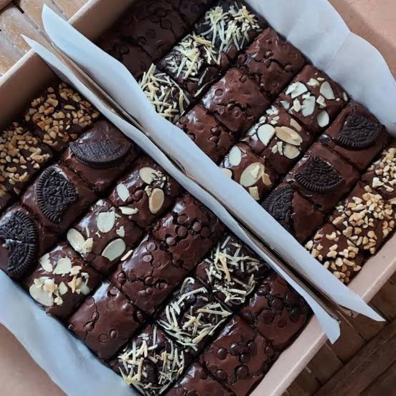 

Fudgy brownies 20x10