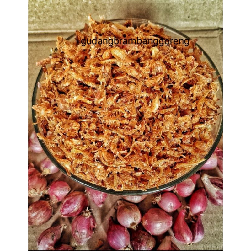 

Bawang merah goreng grade B renyah dan berkualitas kemasan 1kg