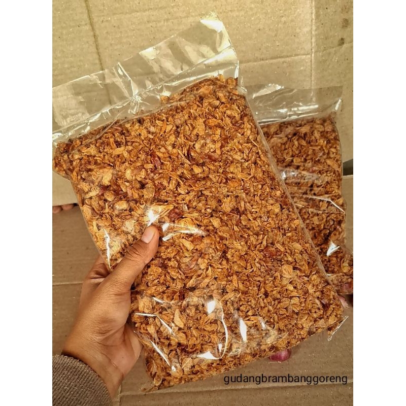 

Bawang merah goreng grade B renyah berkualitas kemasan 500gram