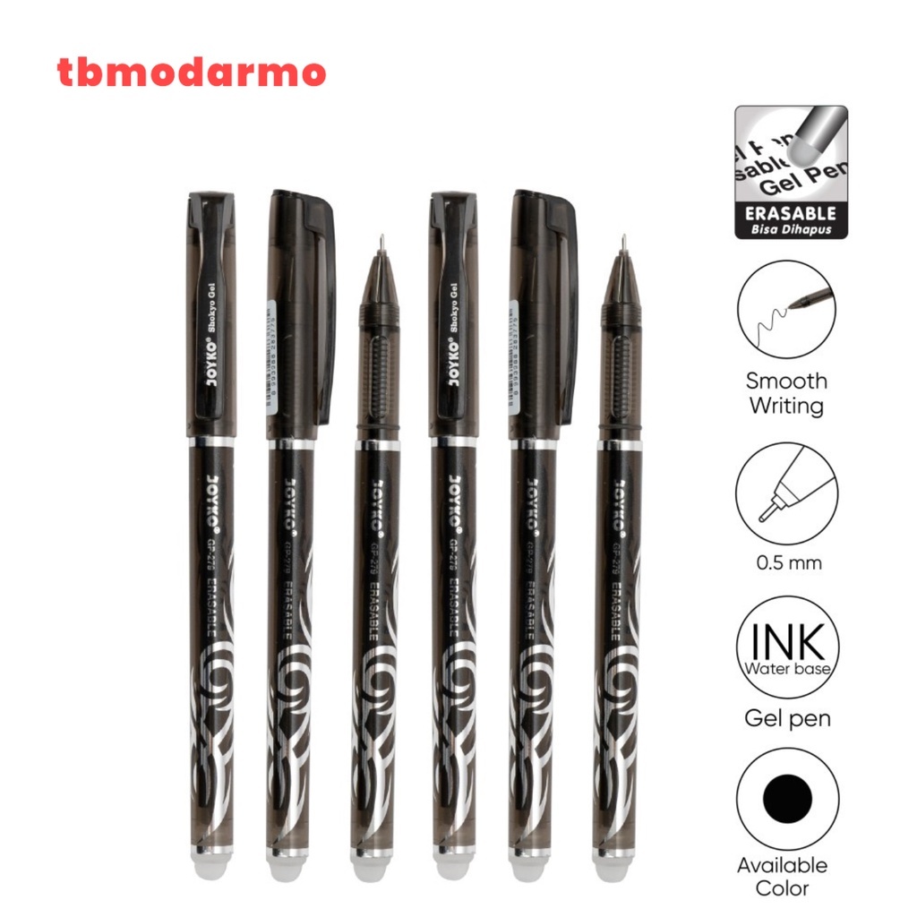 

TBMO (PACK ) GELPEN JOYKO GP-279 HITAM ISI 12PCS