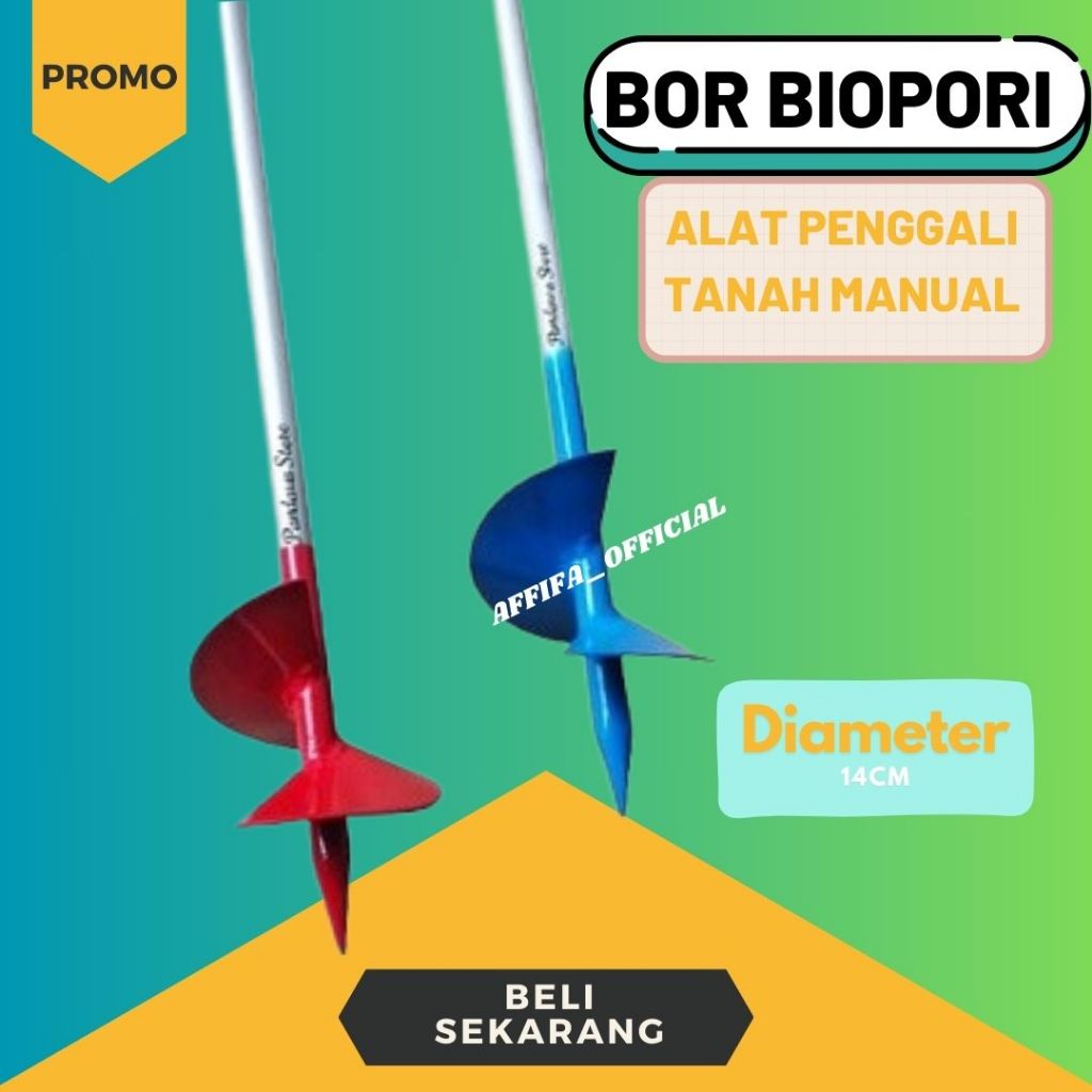 Bor Biopori | Alat Bor Tanah Manual | Bor Resapan Air