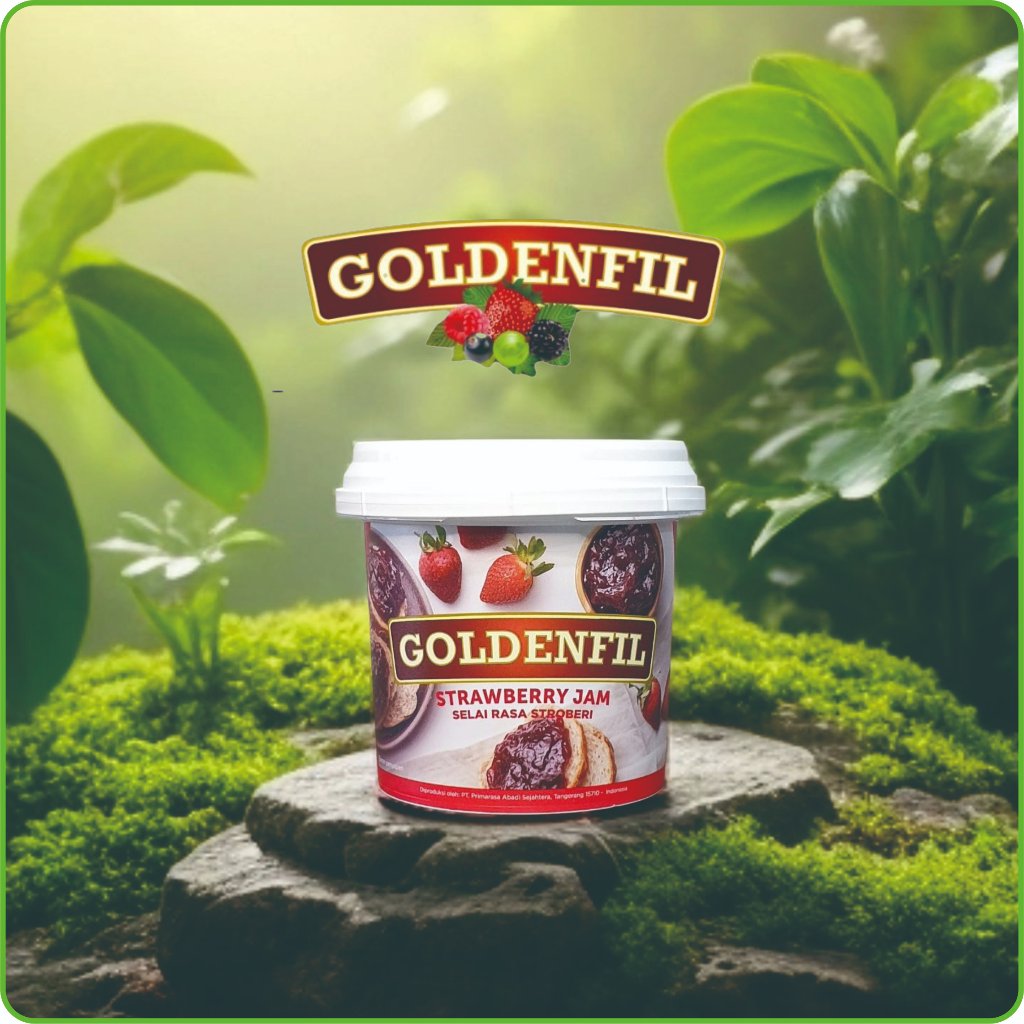 

Maknyuss1 Goldenfil Jam - Selai Rasa Buah - 1Kg - Selai Blueberry - Selai Strawberry - Olesan -
