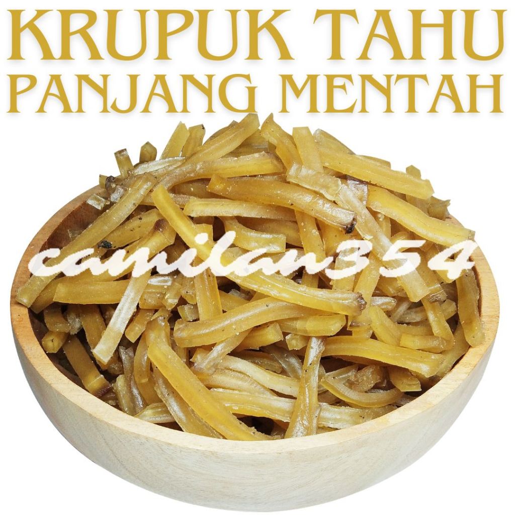 [TERLARIS] Kerupuk Tahu Panjang Mentah - 1kg / Krupuk Krecek Kiloan