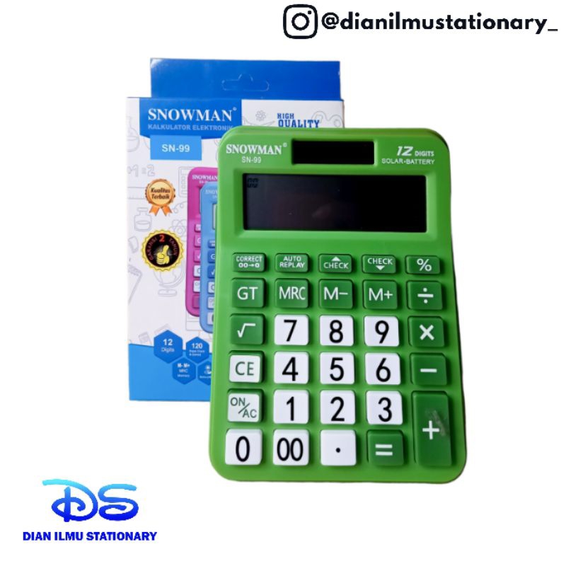 

Kalkulator Snowman SN-99 12 DIGITS