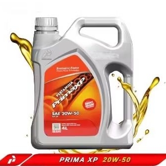 PERTAMINA PRIMA XP 20W50/20W-50/20-W50 Api SL/CF 4L/4 L Oli Bensin/Gasoline