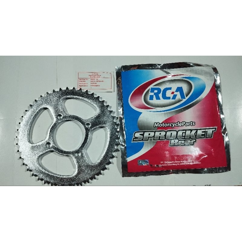 gear gir belakang RCA thunder 125 ukuran 428 - 45T