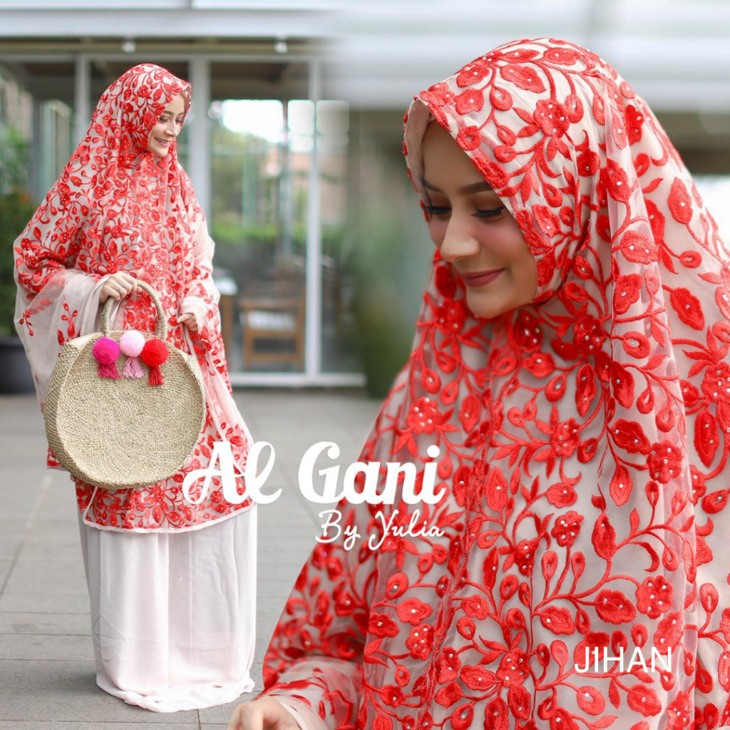 Jual Mukena Al gani Original Cantik Mukena  Jihan  Alganibyyulia