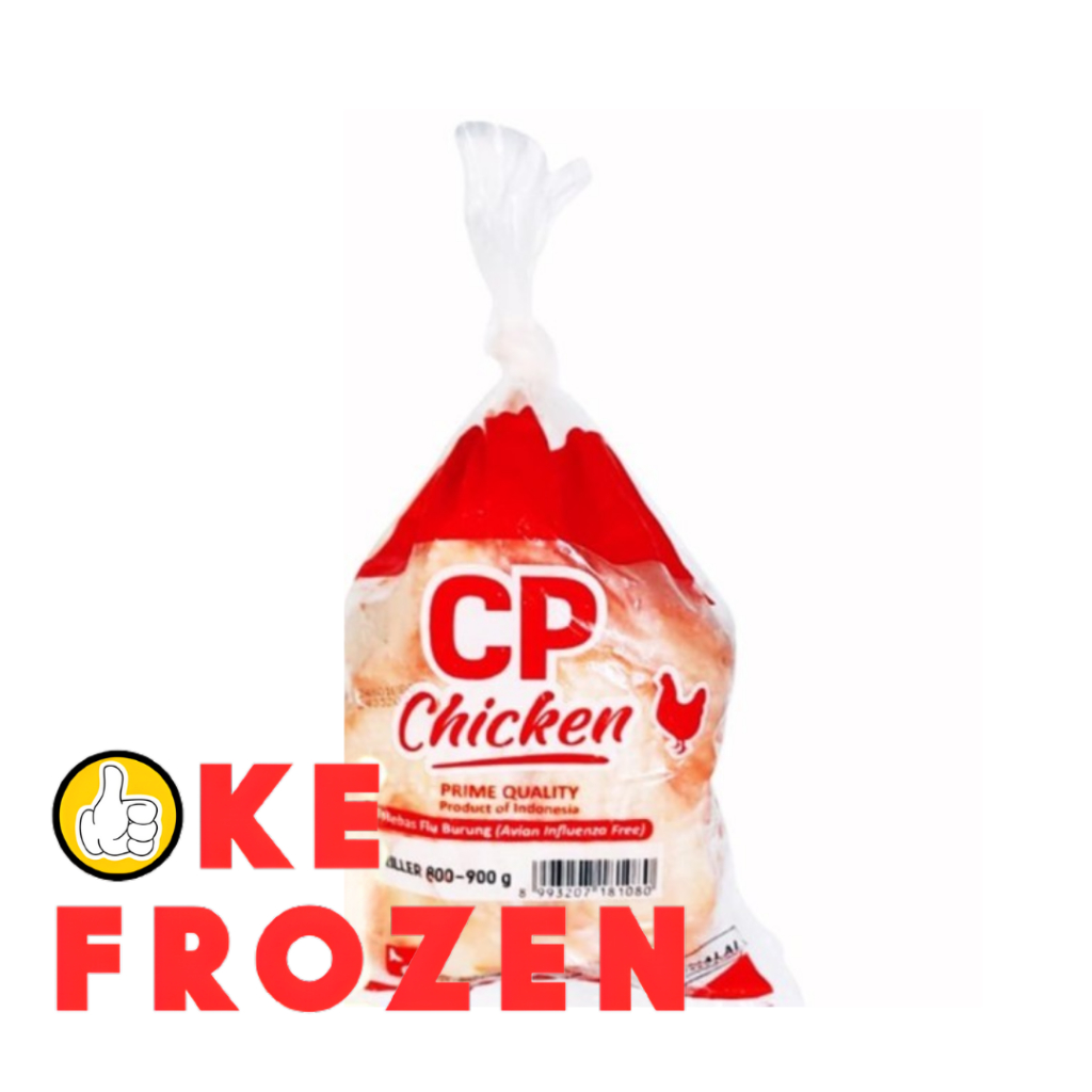 

CP AYAM UTUH GRILLER 08-09 800-900 GRAM UTUH KARKAS BROILER BEKU HALAL