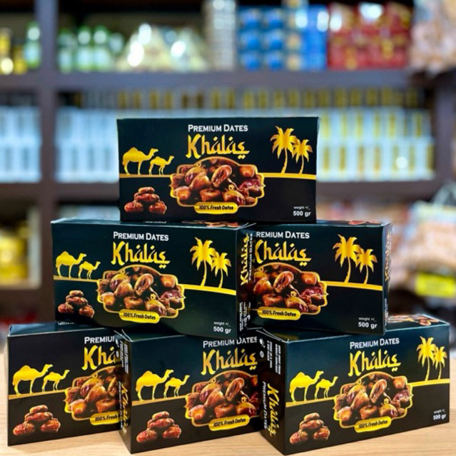 

Kurma Khalas Premium Dates 500gr (kemasan box)