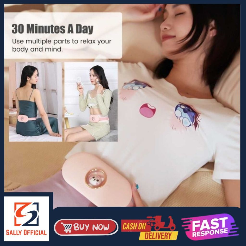 Heating Pad Kompres Perut  Pereda Nyeri Haid Bantal Pemanas Elektrik