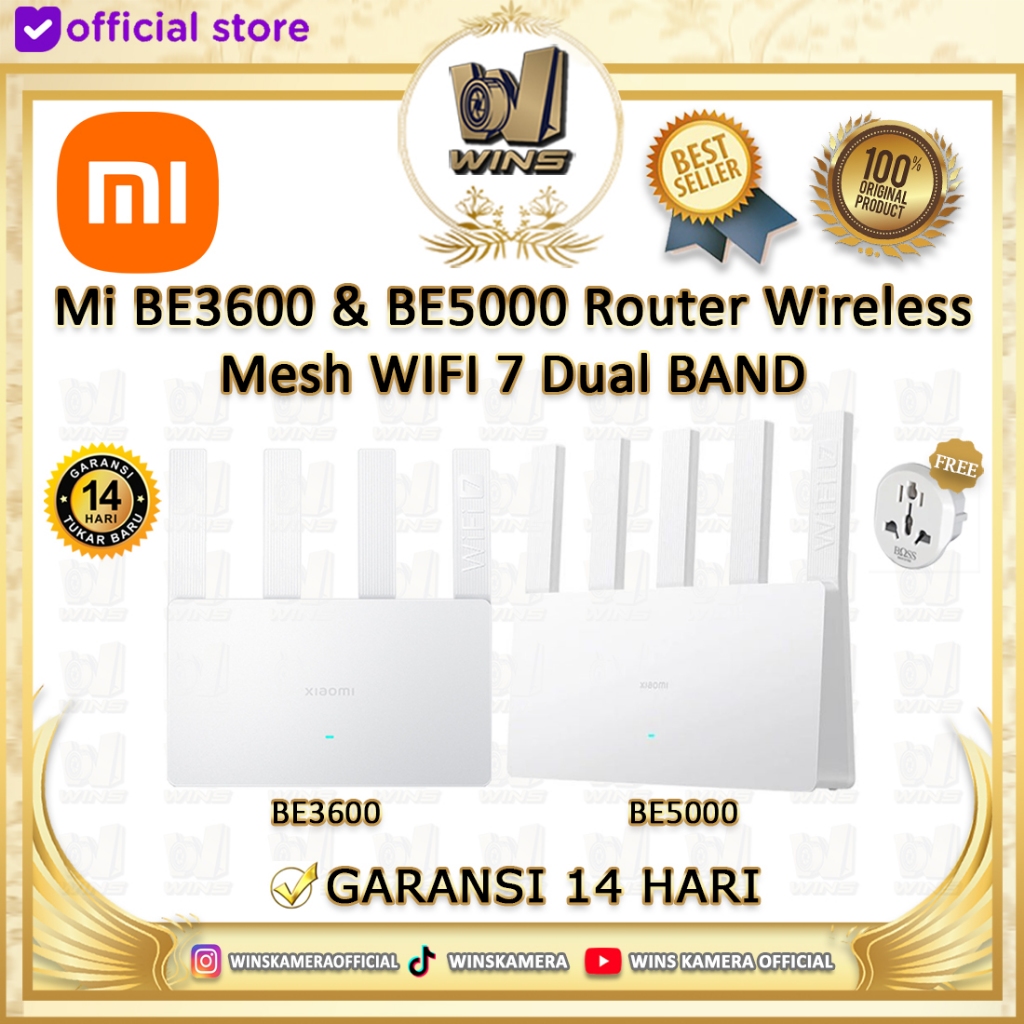 Mi BE3600 & BE5000 Router Wireless Mesh WIFI 7 WIFI7 WIFI6 2.5G Dual WAN | BE 3600 BE 5000