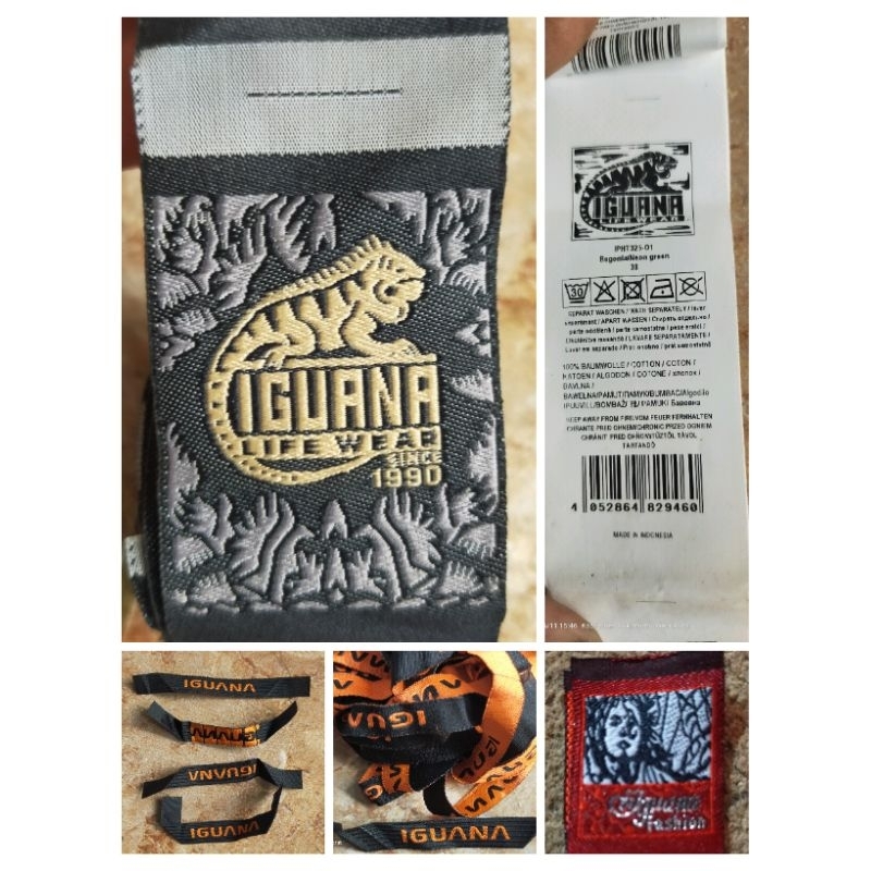 

label merek brand merek label u/pakaian jaket baju celana uk. (4x10,5)cm