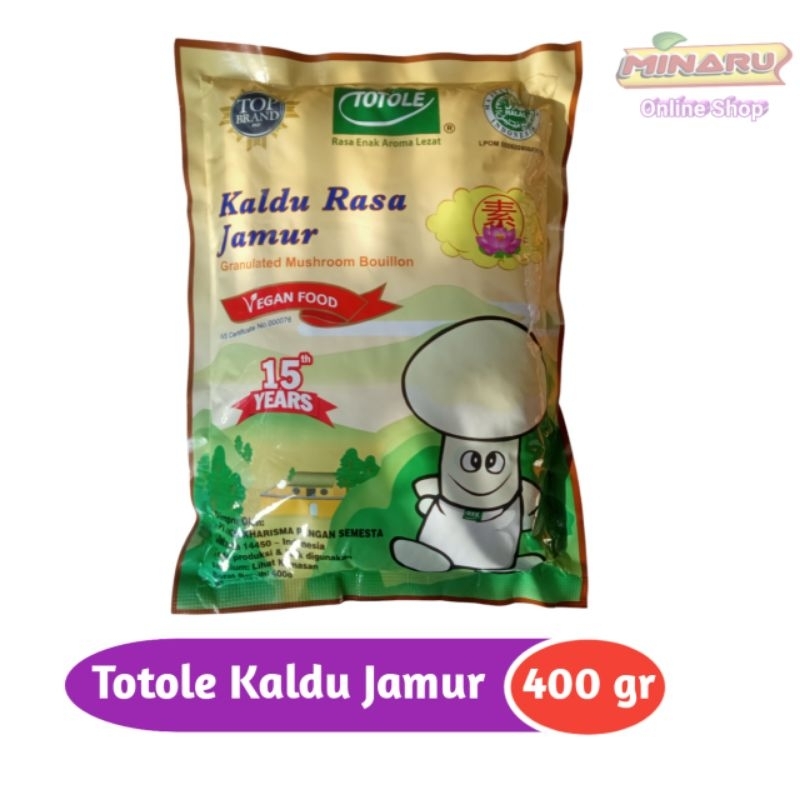 

Totole Kaldu Jamur 400gr Penyedap Masakan Rasa Jamur