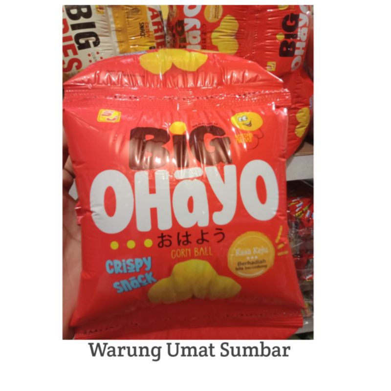 

Big Ohayo Snack Rasa Keju 1 Renteng 10Pcs