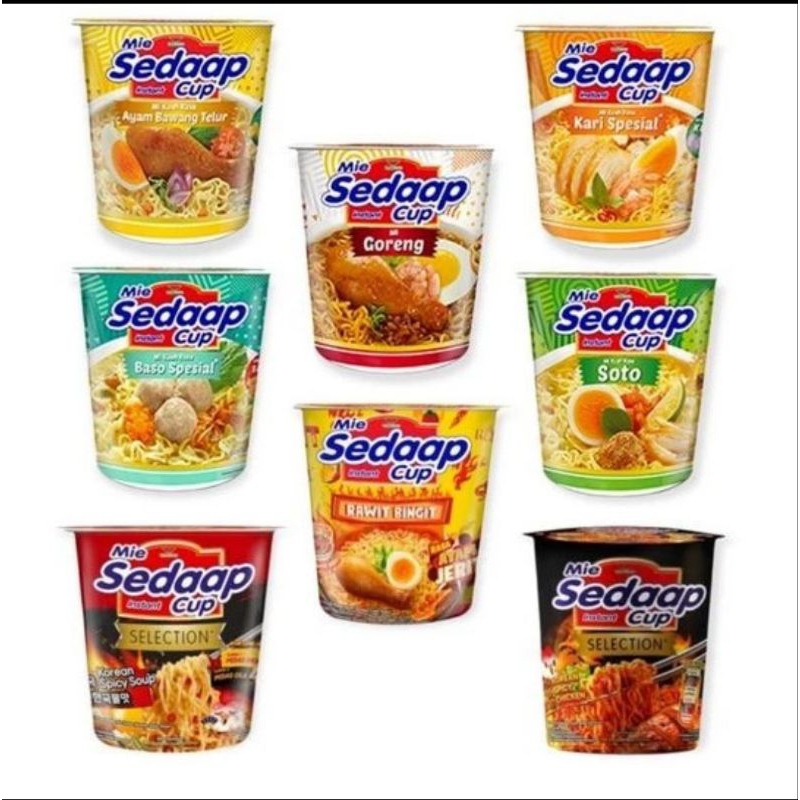 

1 dus mie sedaap cup isi 12 cup
