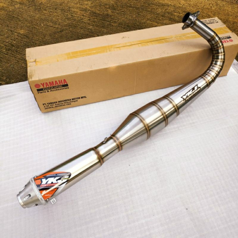 Knalpot YKJ Kolong Japstyle Stainless Garing Super NgebazZ Original YKJ Racing Istimewa