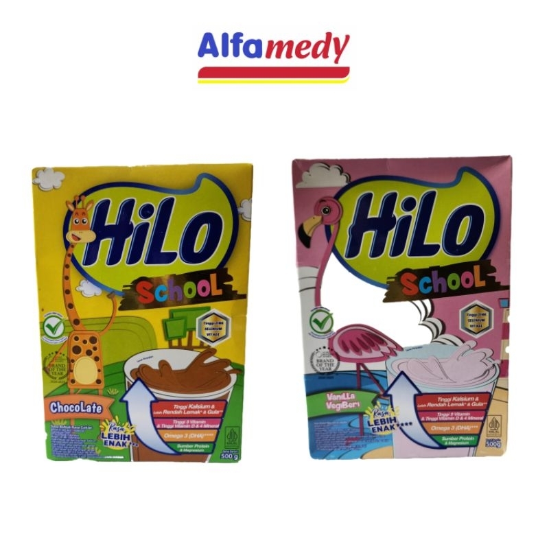 

susu Hilo school 500gr vanilla dan coklat