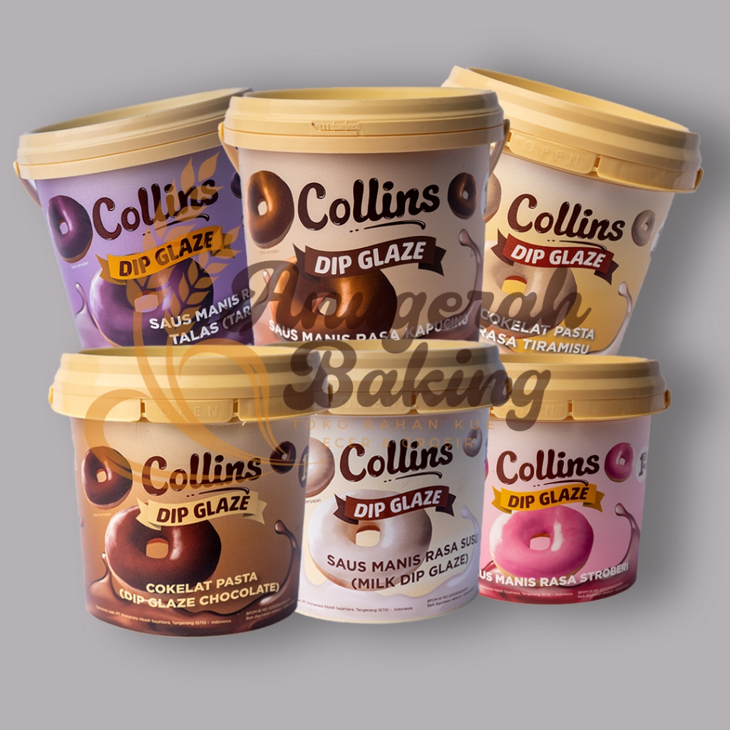 

Collins Dip Glaze 1 Kg - Selai Topping Aneka Rasa