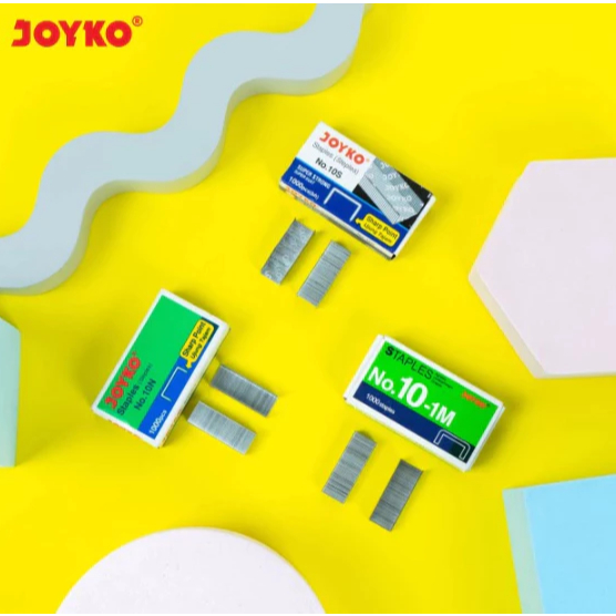 

[1PAK- 20BOX] STAPLES JOYKO NO.10-1M KECIL ISI STAPLER REFILL ANAK HEKTER