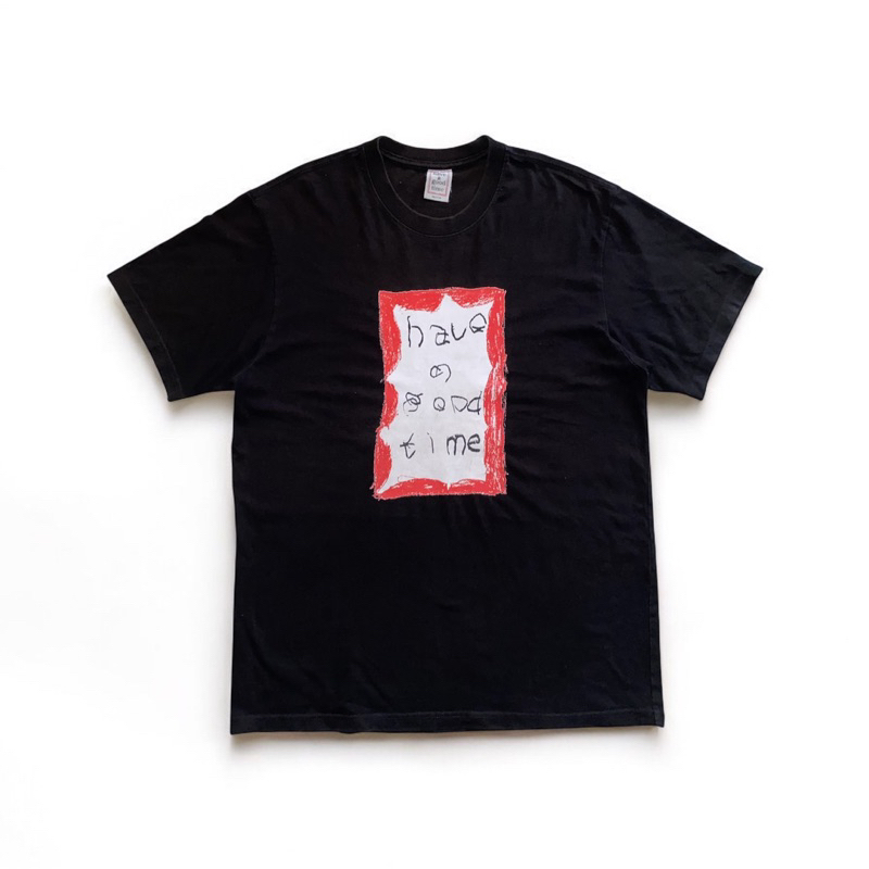 T-shirt HAVE A GOOD TIME CRAYON Red Frame