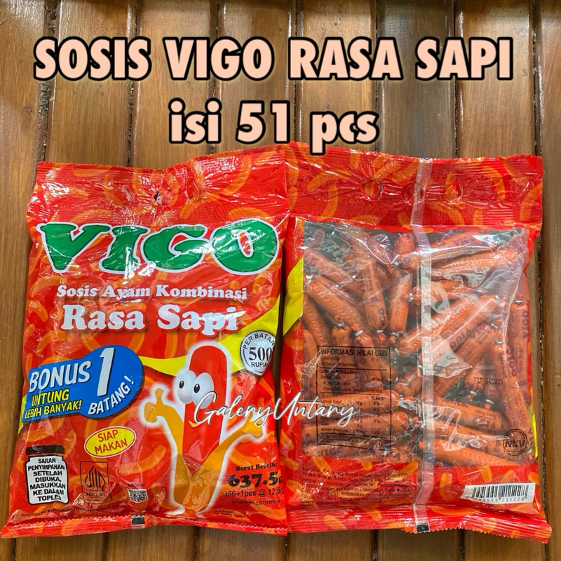 

Sosis Vigo Rasa Sapi isi 51pcs Sosis siap makan